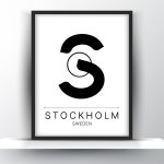 Stockholm City Typography Printable Wall Art - City Print Wall Art - Home Decor - Digital Download