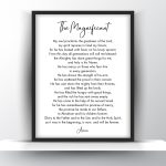 The Magnificant Printable Wall Art - Christian Wall Art - Home Decor - Digital Download
