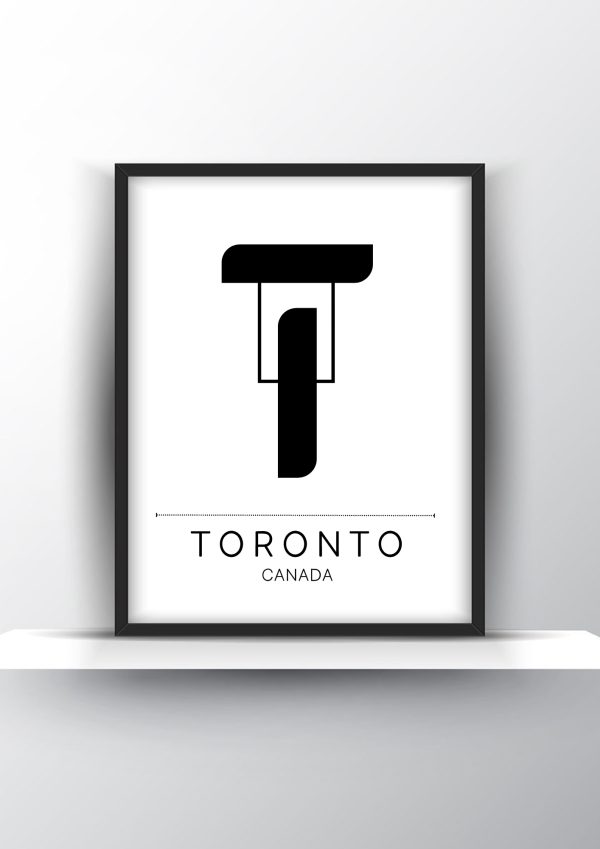 Toronto City Typography Printable Wall Art - City Print Wall Art - Home Decor - Digital Download