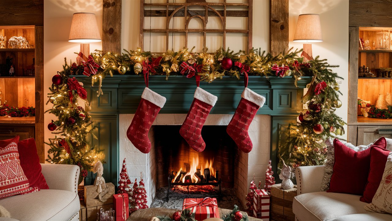 Creative Christmas Mantel Ideas