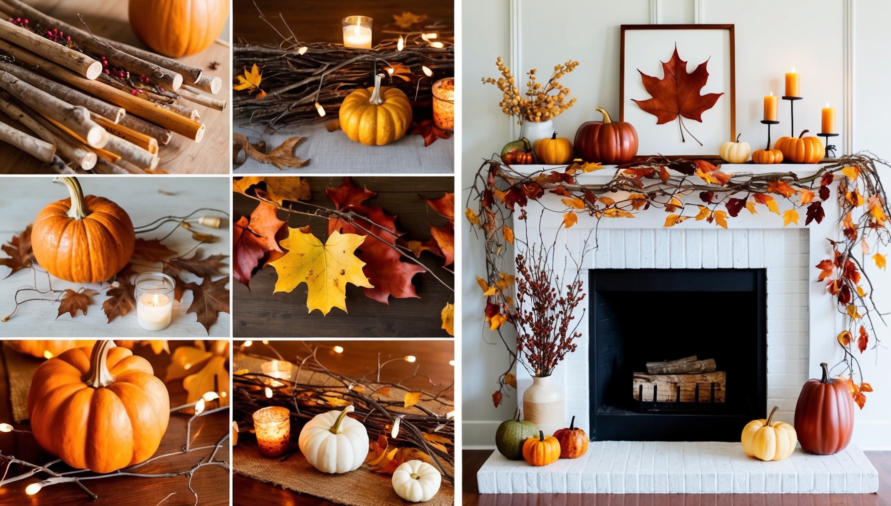 Fall Fireplace Mantel Ideas