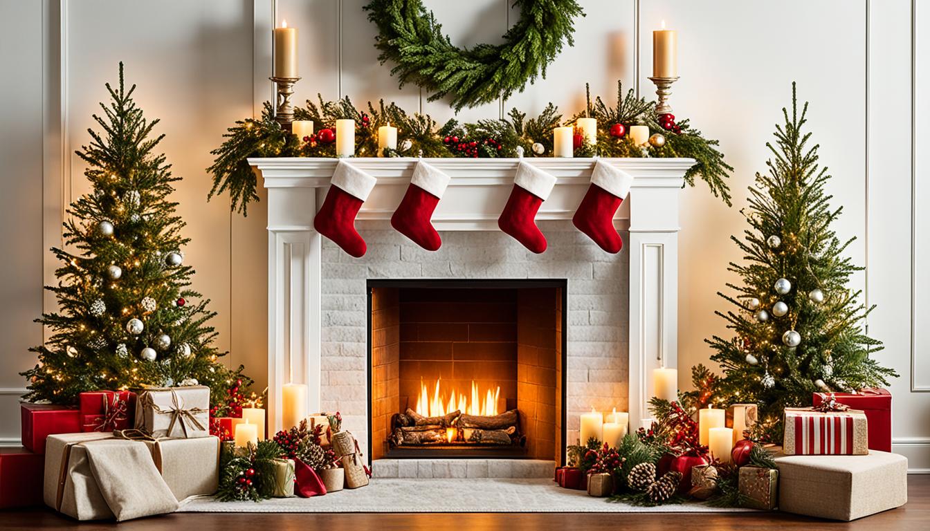 Fireplace Christmas Decor Ideas