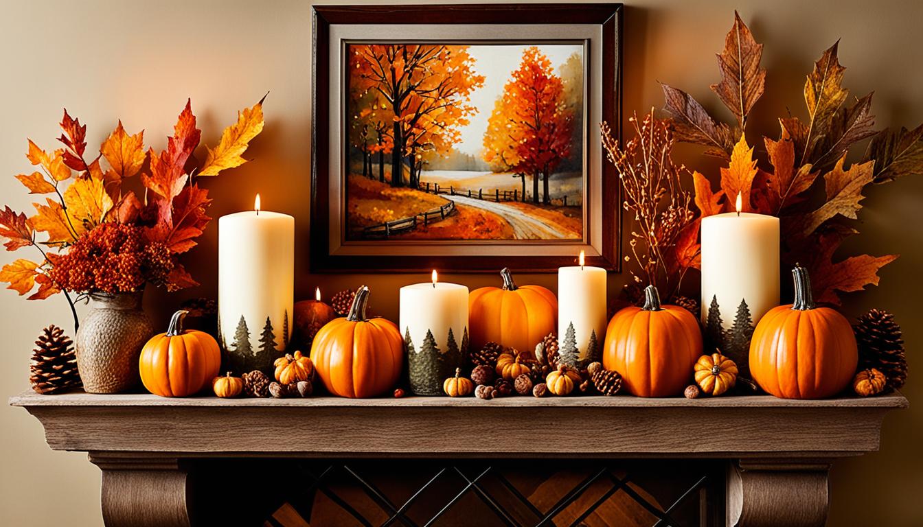 Mantel Decor for Fall