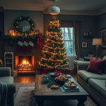 Cozy Moody Christmas Living Room Ideas for Holidays