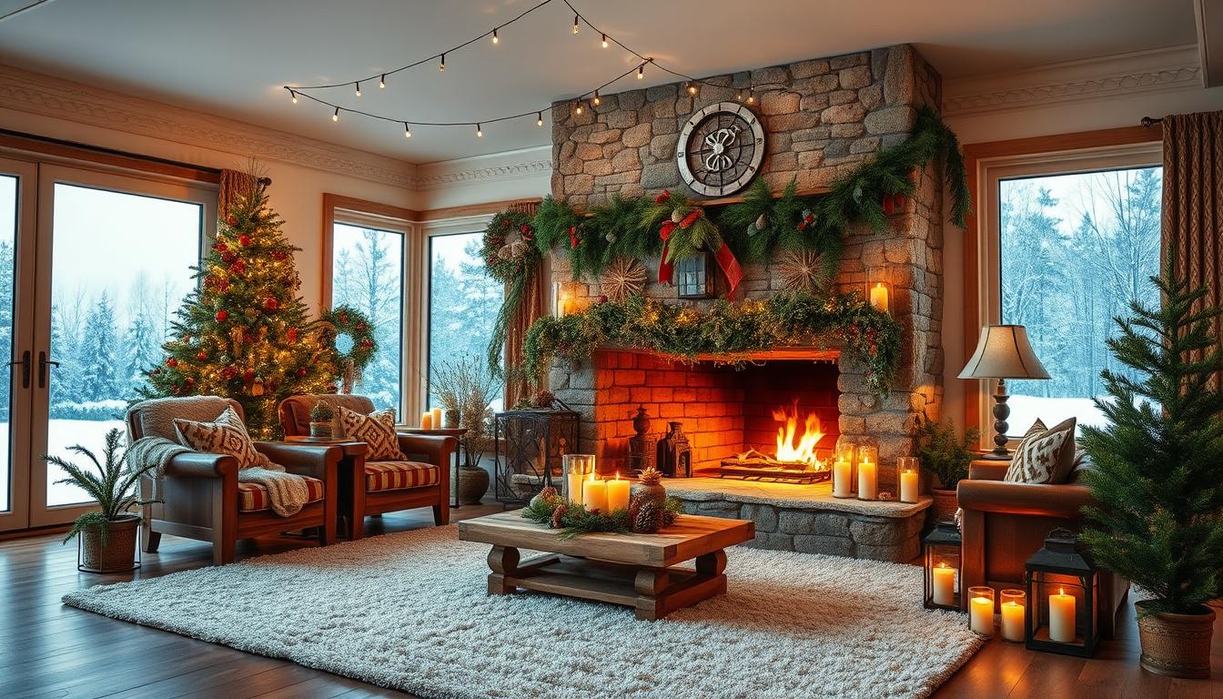 Moody Christmas Living Room Decor